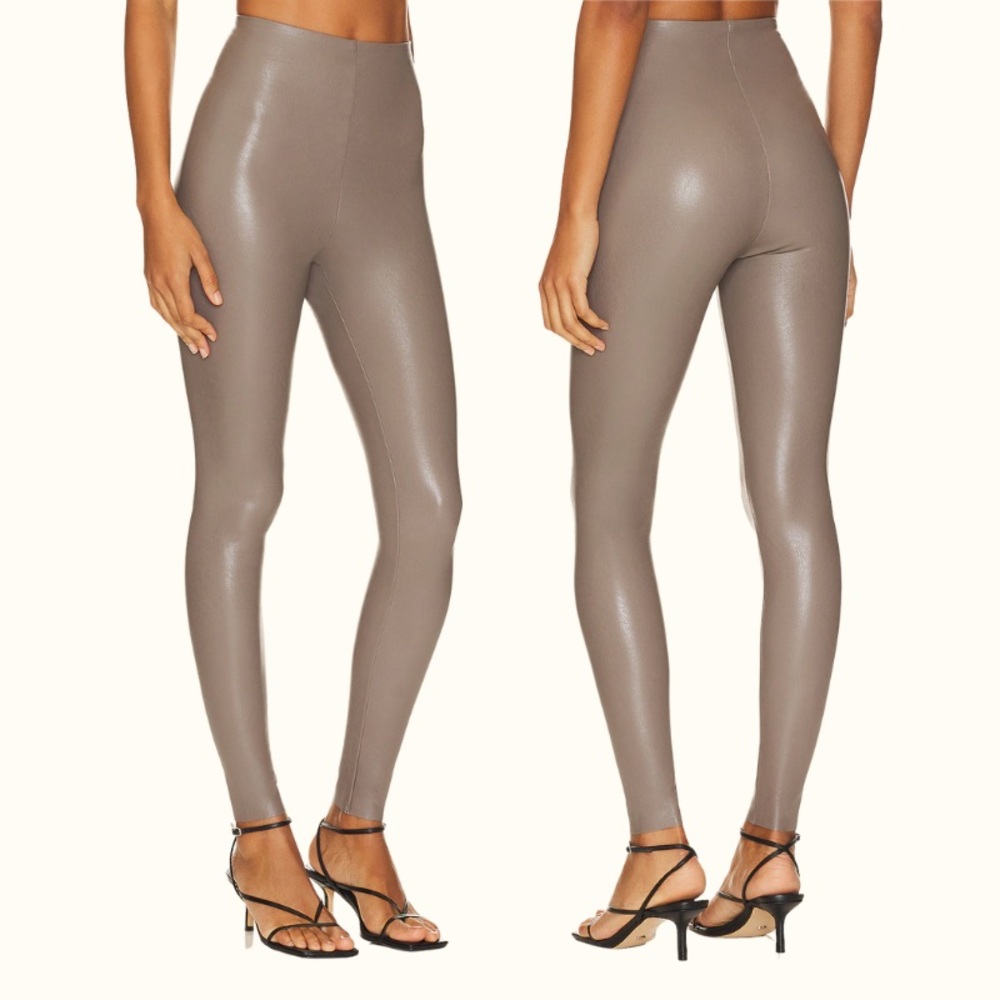 High-Waisted Taupe Leggings